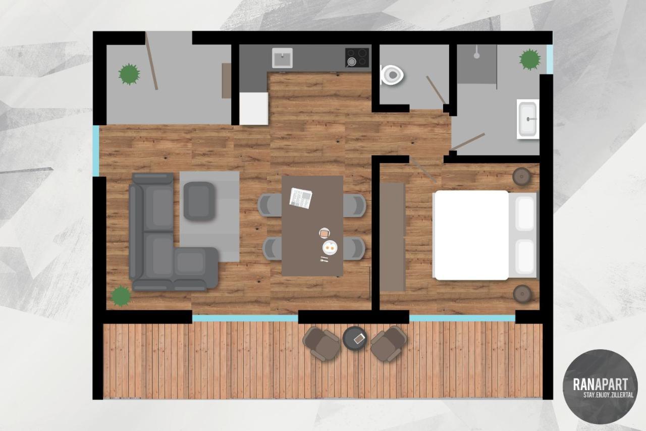 Ranapart - Panoramawohnung Sonnenseite Zillertal Hart im Zillertal Exterior foto